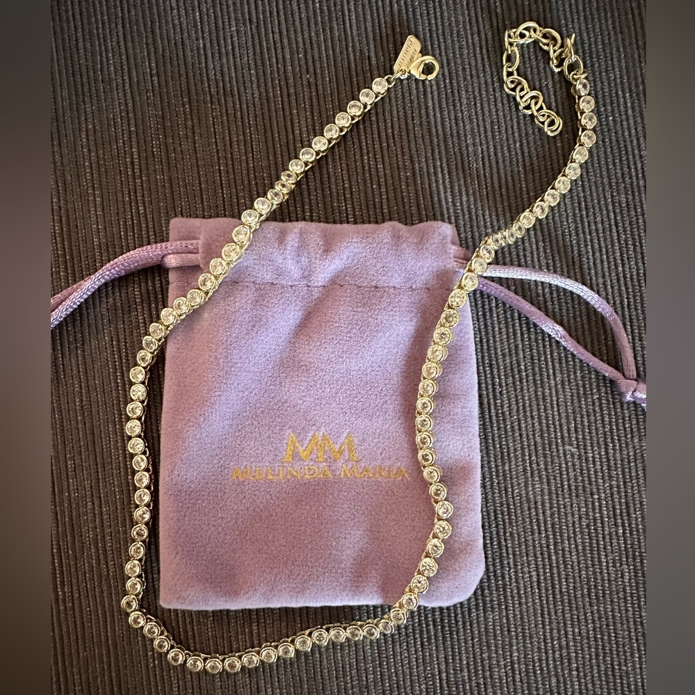 Melinda Maria Baroness Tennis Necklace